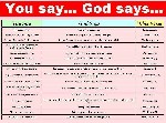 you say
