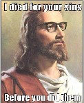 He died for your sins