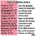 Gods issues with girls