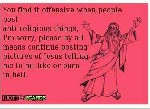 hit Like for Jesus or burn in Hell