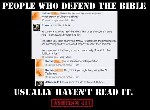 People who defend the bible