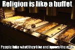 Religion is like a buffet