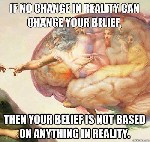 reality vs belief