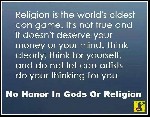 No Honor in Gods or Religion