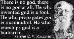There is no God