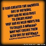created out of nothing