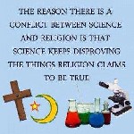 Explanation for the conflict between religion and science