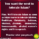 Tolerate islam