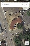 a church from above