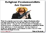 Religious Fundamentalists are correct