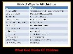 Biblical ways to kill Children