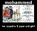 Mohammed raped a 9 year old girl